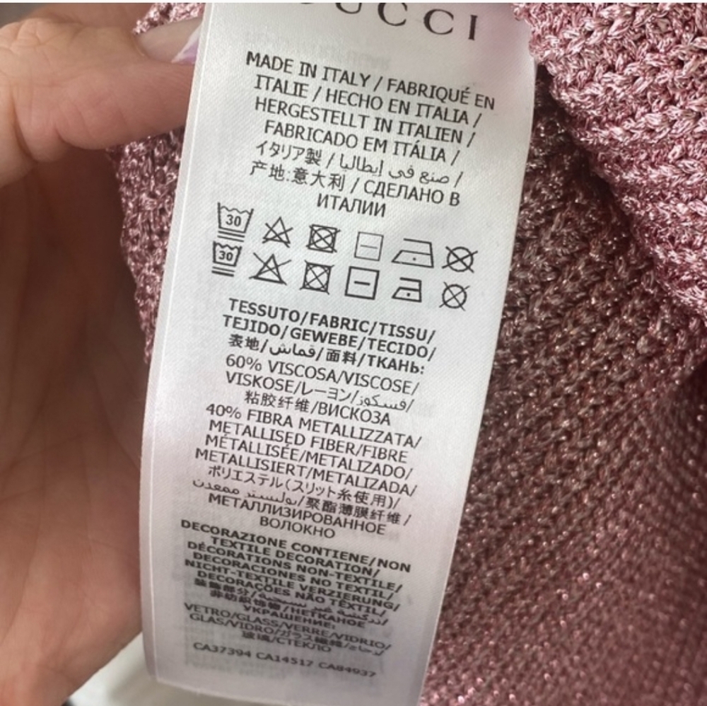 Gucci Glittering Pink Midi Dress - Picture 3 of 5